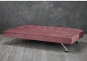 LPD Brighton Pink Fabric Sofa Bed