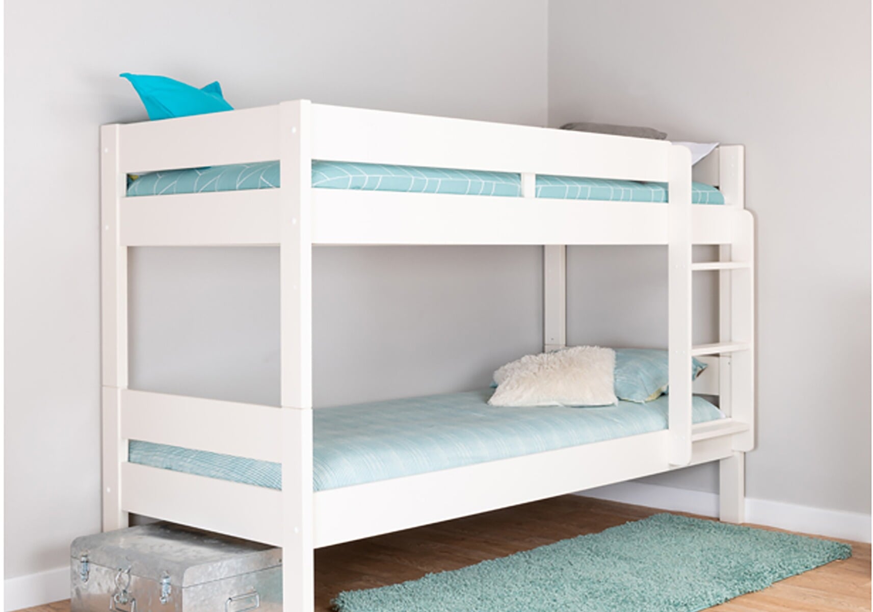 white gloss bunk beds