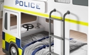 police bunk bed with steering wheel