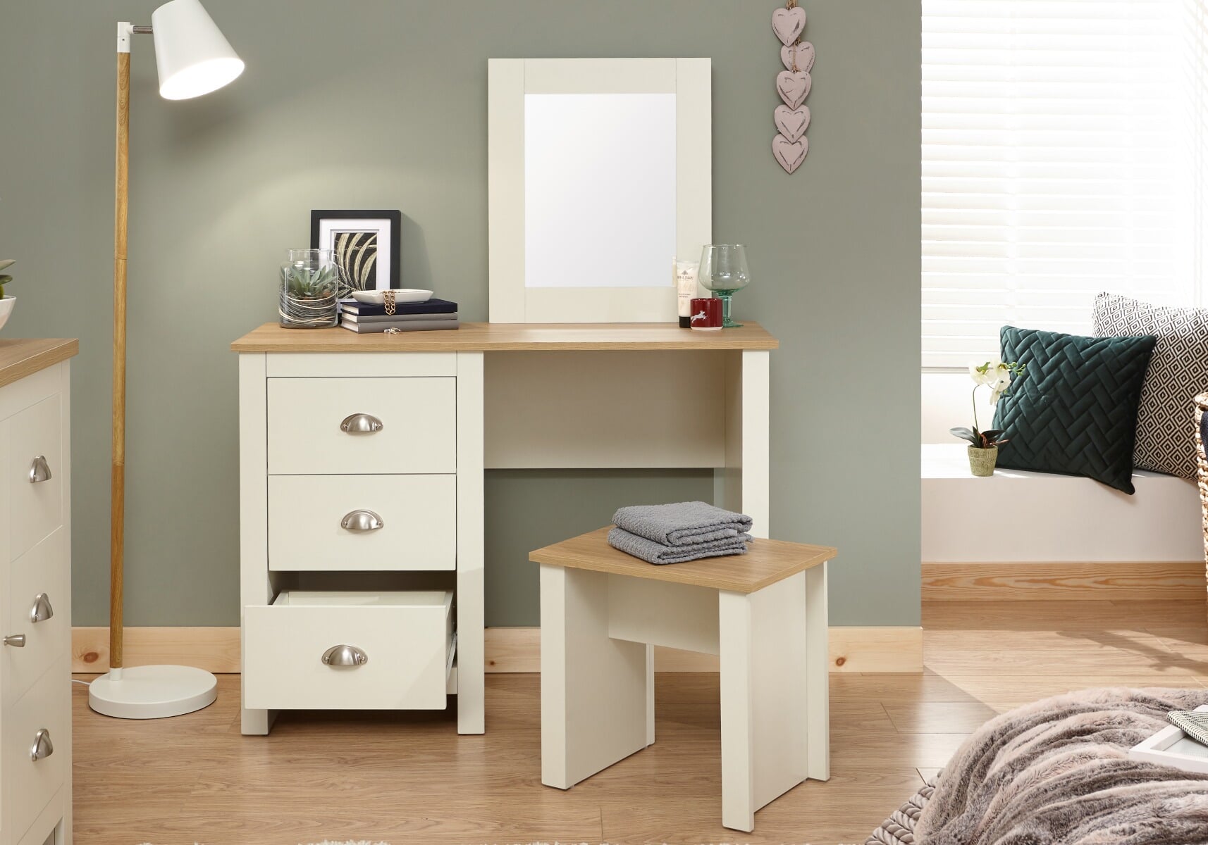 lancaster grey dressing table