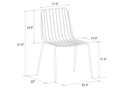 Dorel Caden Wire Dining Chair (set of 2)