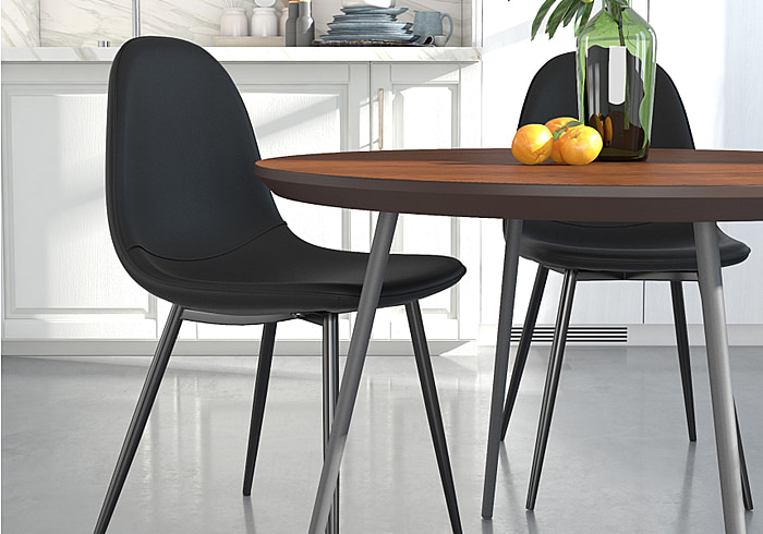 Dorel Calvin Upholstered Dining Chair (Set of 2)