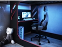 Recoil Shuttle High Sleeper Pod Bed Gaming Desk Bed with drawers and clothes hanging rail Black