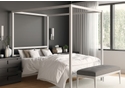 Dorel Modern Metal Canopy Bed