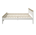 Noomi Carita Solid Wood Bed Double White & Oak (FSC Certified)