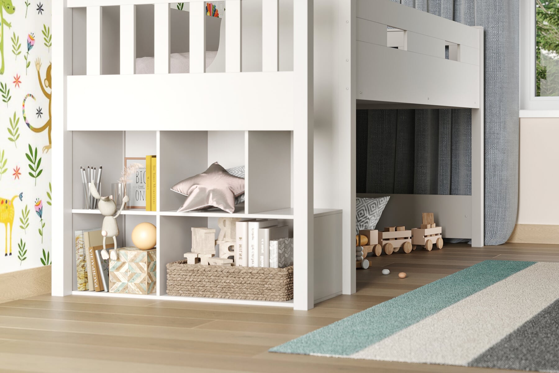 Mid sleeper with steps hot sale