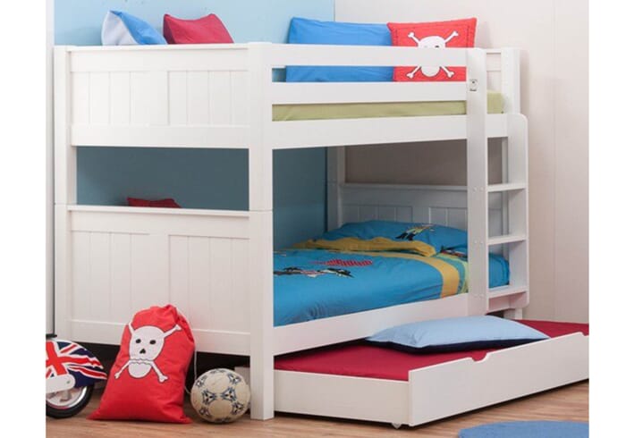 Stompa Classic Kids White Bunk Bed, High Quality Bunk Beds Uk