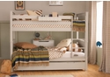 Little Folks Furniture Classic Beech Bunk Bed & Trundle