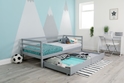 Flair Wooden Cloud Single Day Bed With Optional Drawers