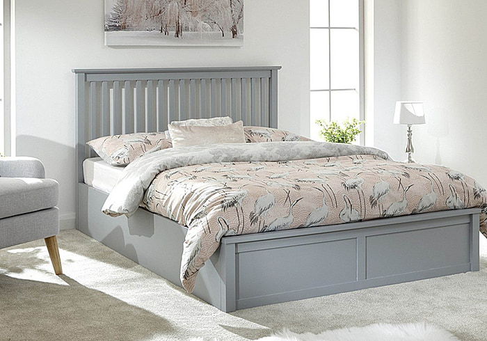 Como Ottoman Bed Frame - Grey
