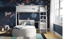 Flair Cosmic L Shaped Triple Bunk Bed White