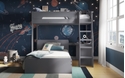 Flair Cosmic L Shaped Triple Bunk Bed Grey