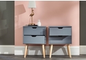 GFW Nyborg Pair Of  2 Drawer Bedside