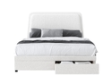 Flair Delano Boucle Fabric Drawer Bed