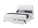 Flair Delano Boucle Fabric Drawer Bed