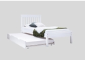 Flair Disley Solid Wood Single Guest Bed - White
