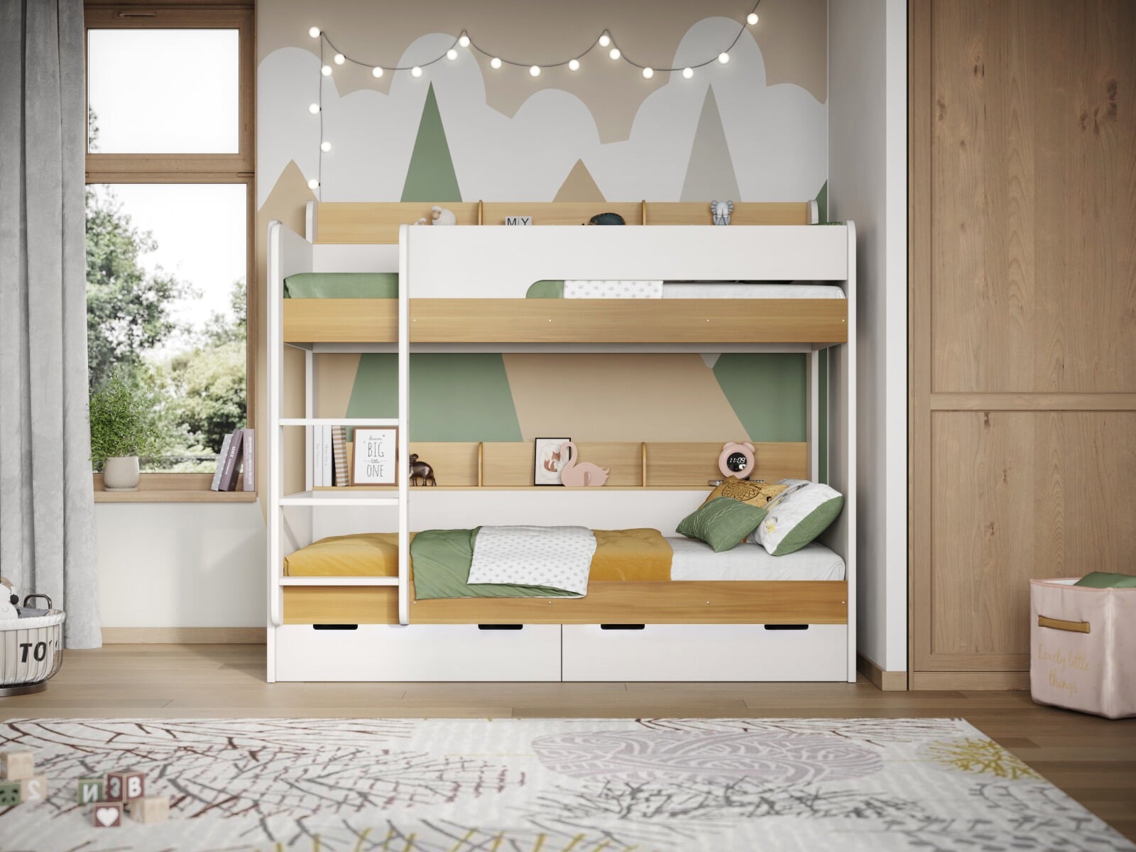 Borgen bunk clearance bed with drawers