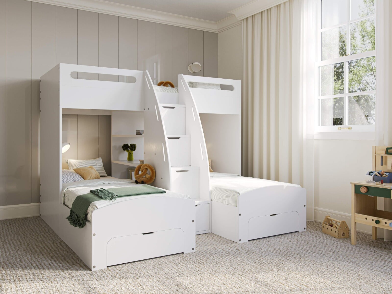 Triplex shops bunk bed