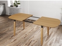 Flair Edelweiss 6-8 Seat Extending Dining Table Oak and Black (170x95 cm)