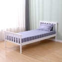 Flair White Wooden Larysa Single Bed