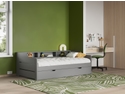 Noomi Enzo Day Bed With Trundle Grey (FSC-Certified)