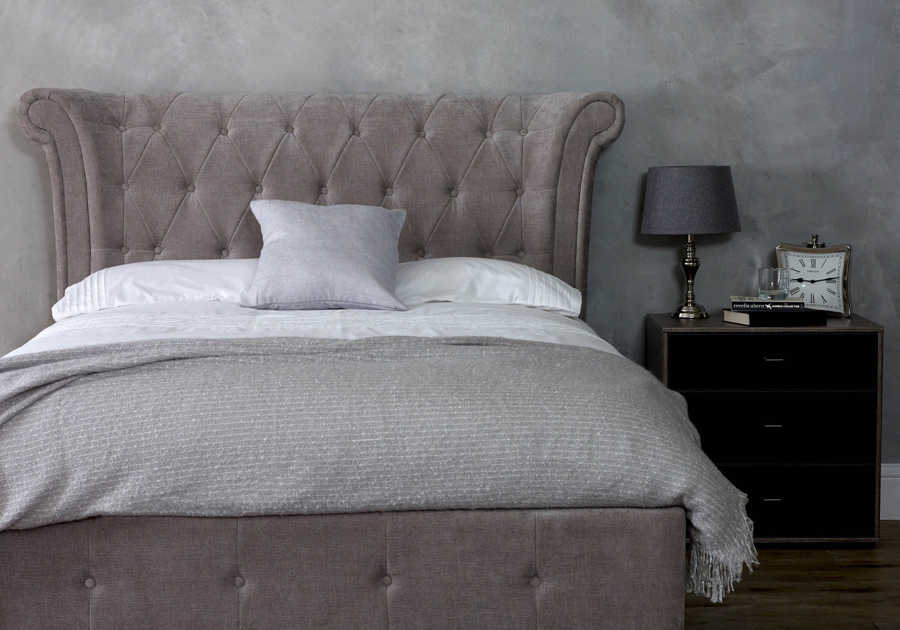 Cecelia king deals upholstered bed