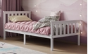 Evi Shaker Styled Single Bed Low Corner Angle