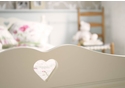 Little Folks Furniture Fargo Single Bed Frame with Carved Hearts
