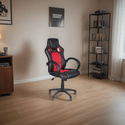 faux leather racing gaming chair in office space
