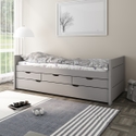 Noomi Solid Wood Tomas Captains Bed (FSC-Certified)