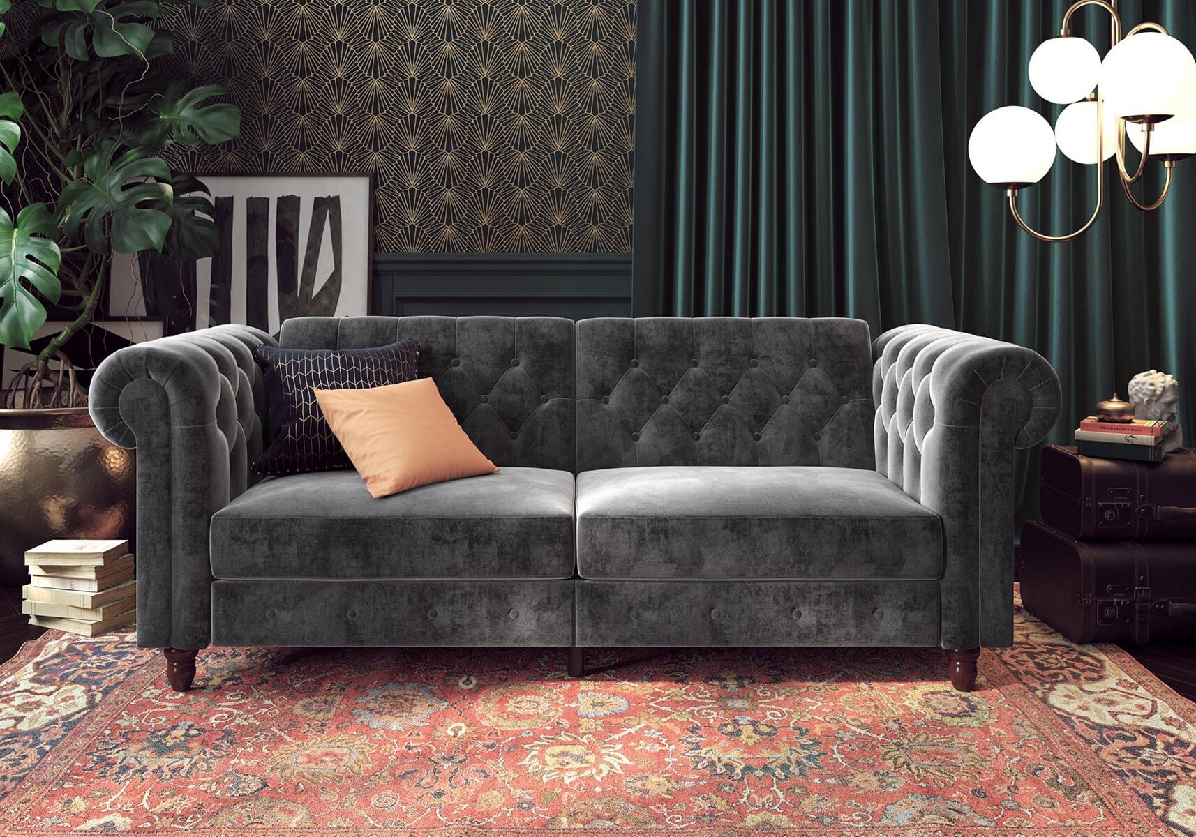 Dorel Felix Chesterfield Sofa Bed