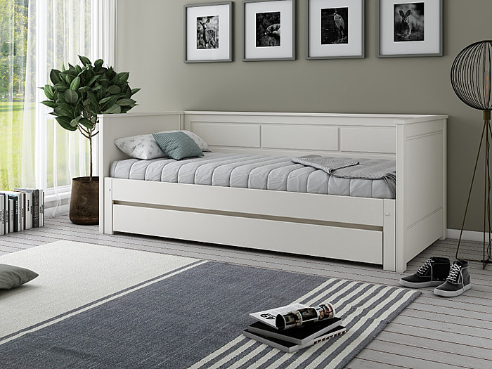 Noomi erika wooden guest bed white