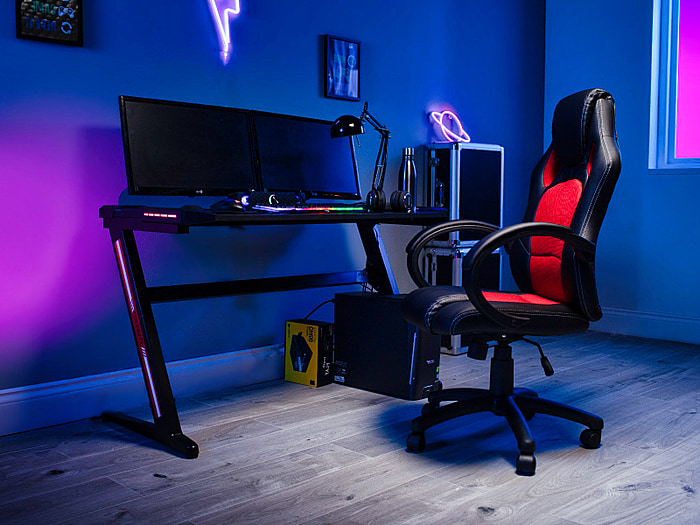 Flair Power A LED Gaming Desk