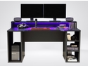 Flair Power X Computer Gaming Desk With Colour Changing LED Lights
