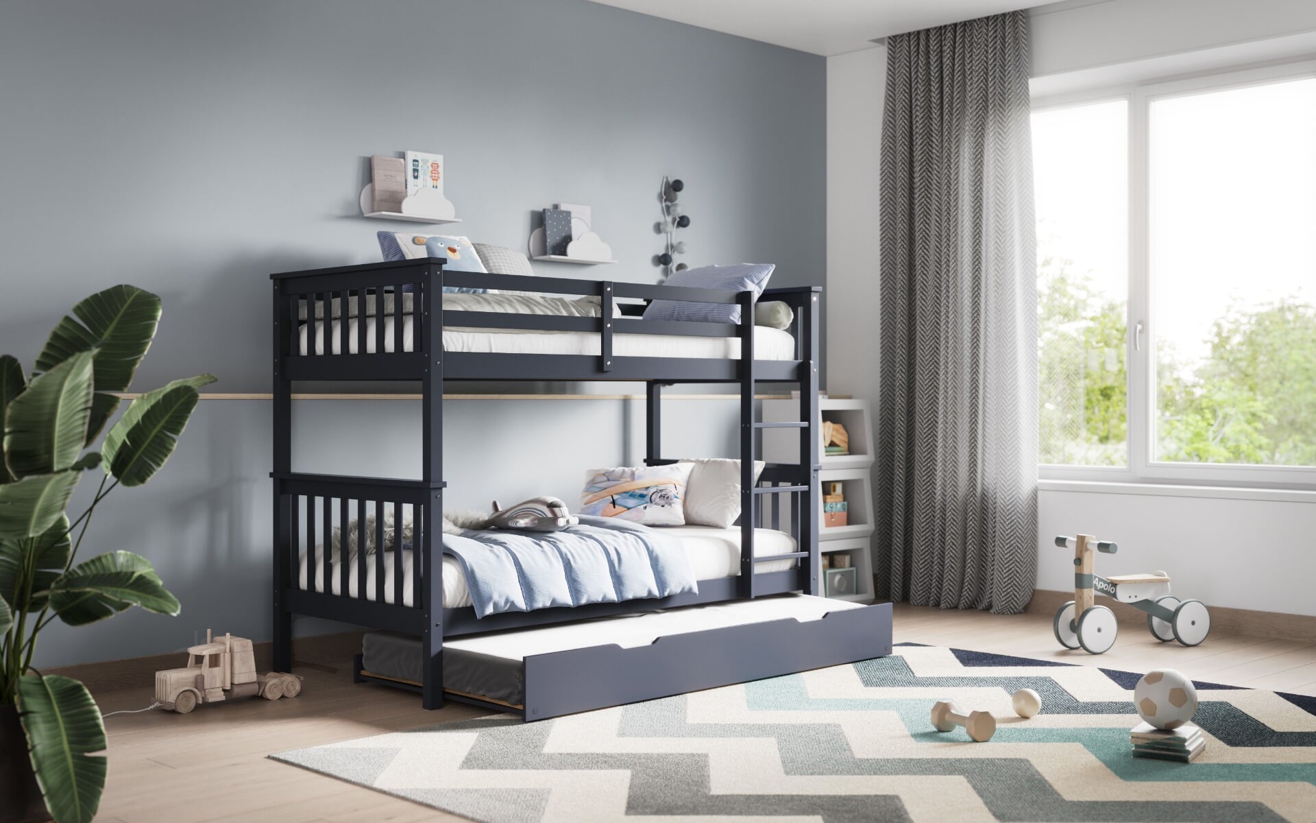 Detachable store bunk beds