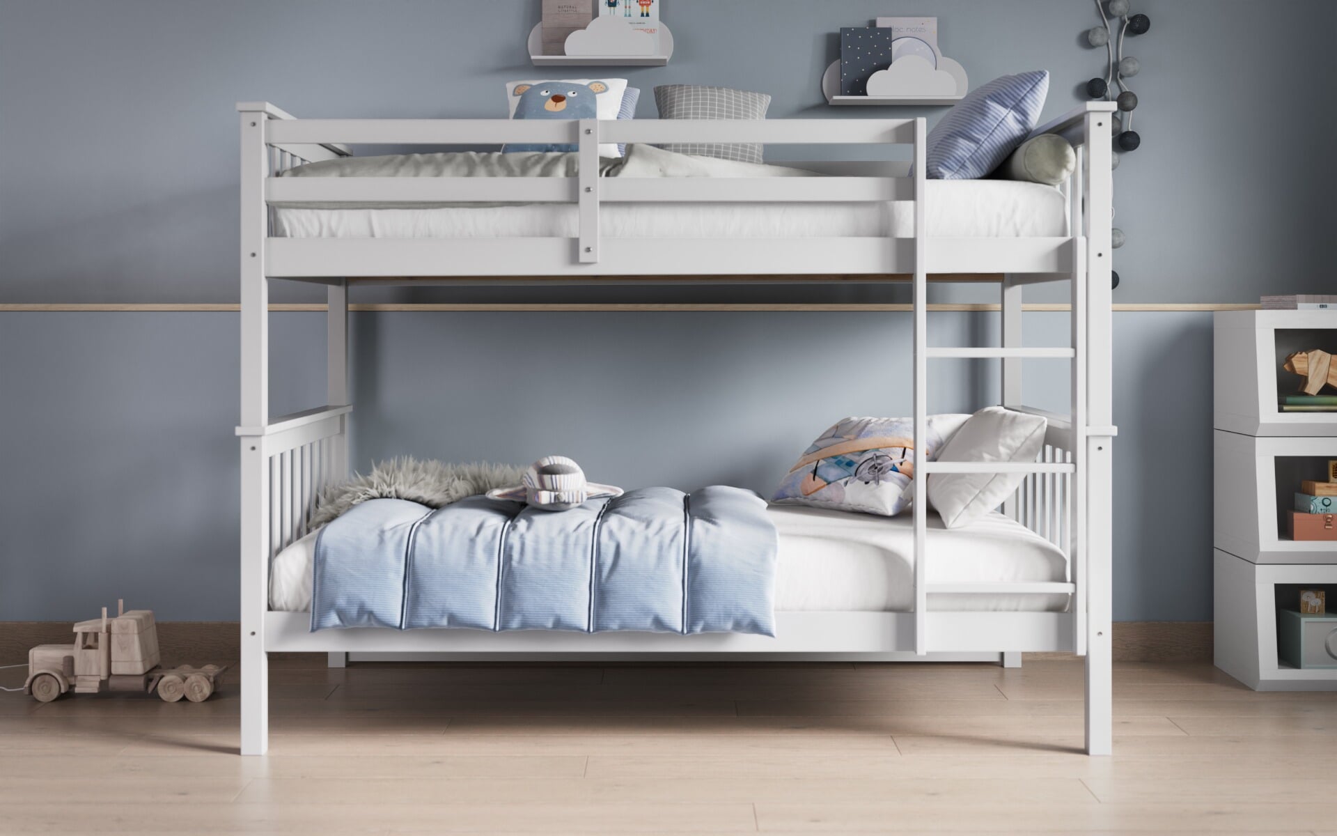 Full over full bunk beds sales detachable