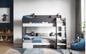 Flair Furnishings Flick Bunk Grey Front View Image
