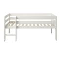 Noomi Solid Wood Shorty Midsleeper White (FSC-Certified)
