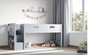 Flair Grey Charlie Mid Sleeper Cabin Bed Frame Only