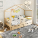 Noomi Froya Evolutionary House Bed Natural Pine