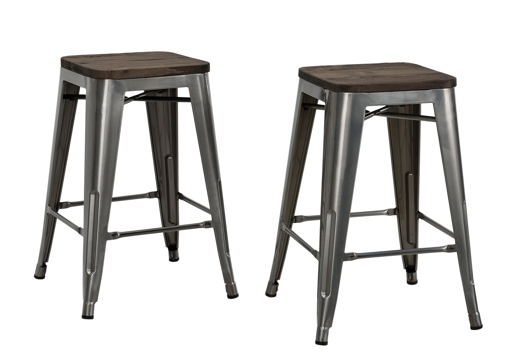 Wood metal deals counter stool