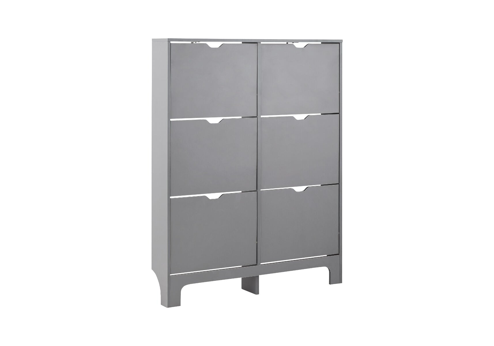 Narrow grey deals shoe cabinet