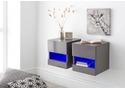 GFW Galicia Pair of Wall Hanging Bedside Tables