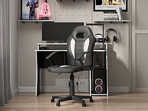 Recoil Cadet Black & White Gaming Chair
