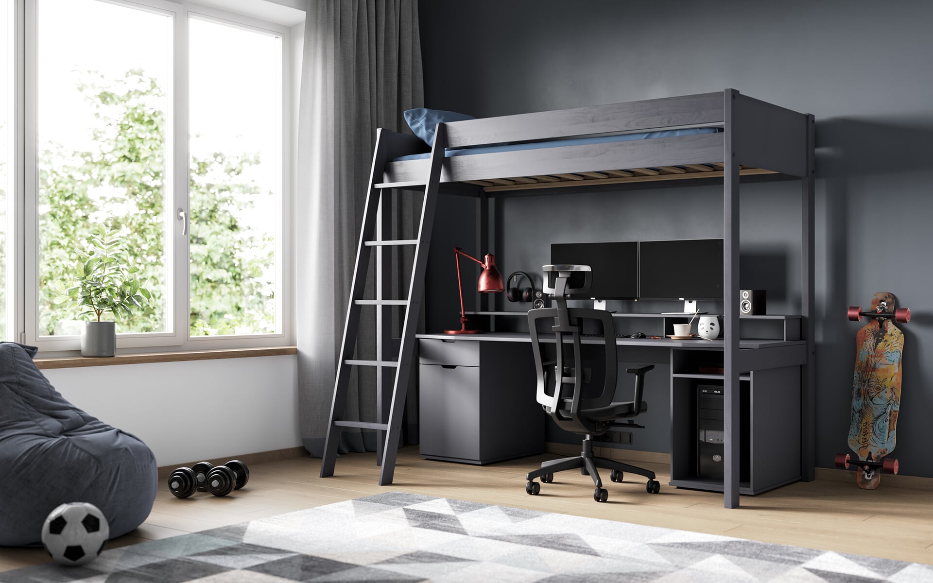 Ikea high top rise bed