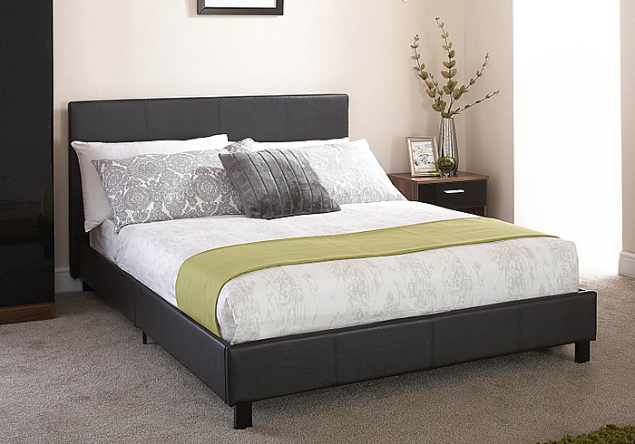 GFW Faux Leather Bed In A Box