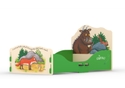 A brightly coloured Gruffalo themed junior bed with high quality images of the Graffalo, Fox and Mouse