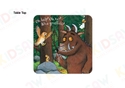 Children's Gruffalo themed table and 2 chair set with Brightly coloured images of the Gruffalo, owl fox, mouse and snake