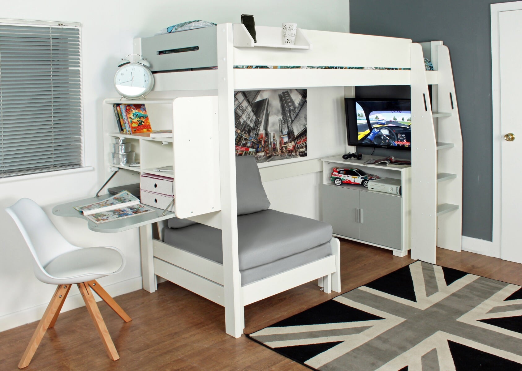 Grey cheap high sleeper