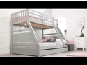 Flair Furnishings Ollie Triple Bunk Bed in Grey